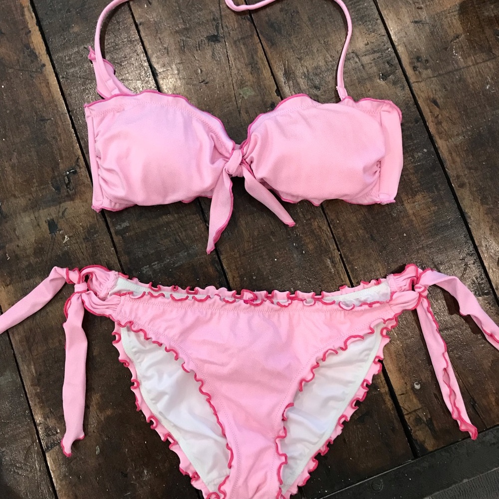 Victoria’s Secret pink sparkle bikini size small
